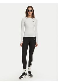 Adidas - adidas Koszulka techniczna Power Essentials Workout Contour KD2211 Biały Slim Fit. Kolor: biały. Materiał: syntetyk #5