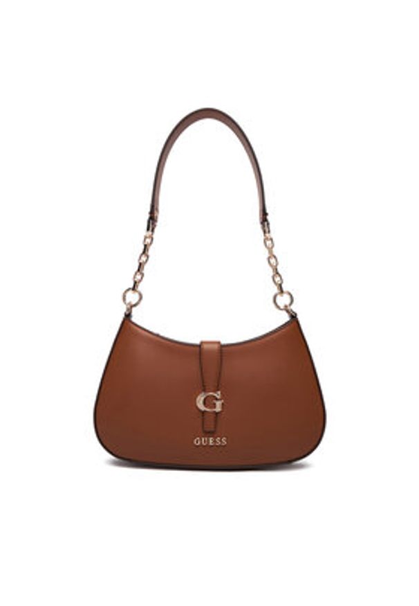 Guess Torebka Carrie HWVG98 96180 Brązowy. Kolor: brązowy. Materiał: skórzane