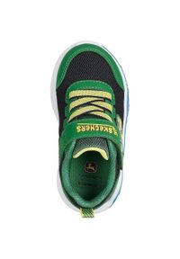 skechers - Adidasy Skechers Play Scene-barn-squa, Dzieci. Kolor: zielony. Materiał: materiał