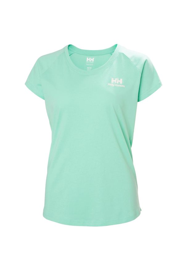 T-shirt damski Helly Hansen Nord Graphic Drop. Kolor: niebieski. Materiał: bawełna, poliester. Sport: turystyka piesza