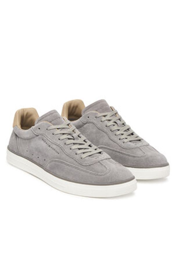 TOMMY HILFIGER - Tommy Hilfiger Sneakersy Lo Lux FM0FM05816 Szary. Kolor: szary. Materiał: skóra, zamsz