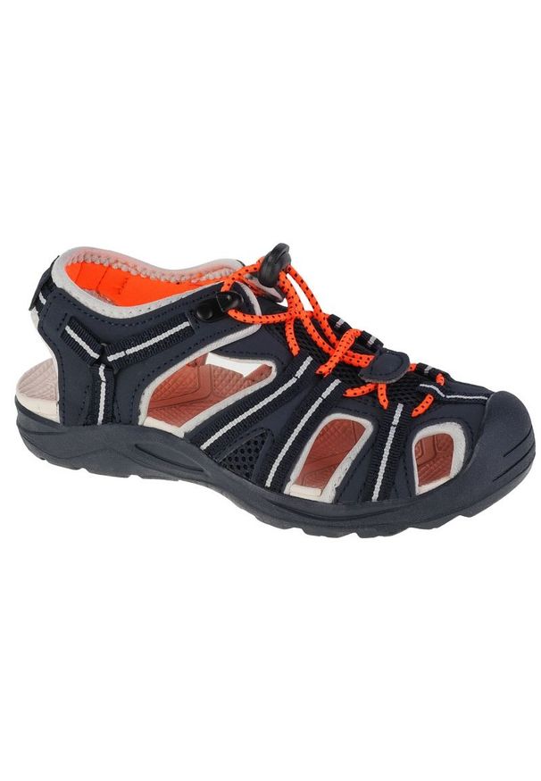 Sandały CMP Aquarii 2.0 Hiking Sandal Jr 30Q9664-58UL niebieskie niebieskie. Zapięcie: sznurówki. Kolor: niebieski. Materiał: materiał, tkanina, syntetyk, guma