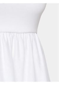 Gina Tricot Sukienka codzienna 19565 Biały Regular Fit. Okazja: na co dzień. Kolor: biały. Materiał: bawełna. Typ sukienki: proste. Styl: casual