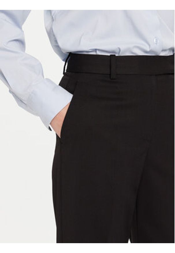 TOMMY HILFIGER - Tommy Hilfiger Chinosy WW0WW48353 Czarny Slim Fit. Kolor: czarny. Materiał: syntetyk