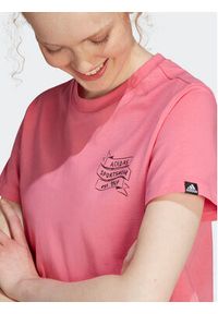 Adidas - adidas T-Shirt II6077 Różowy. Kolor: różowy. Materiał: bawełna #7