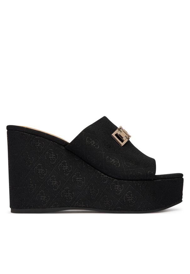 Klapki Guess. Kolor: czarny