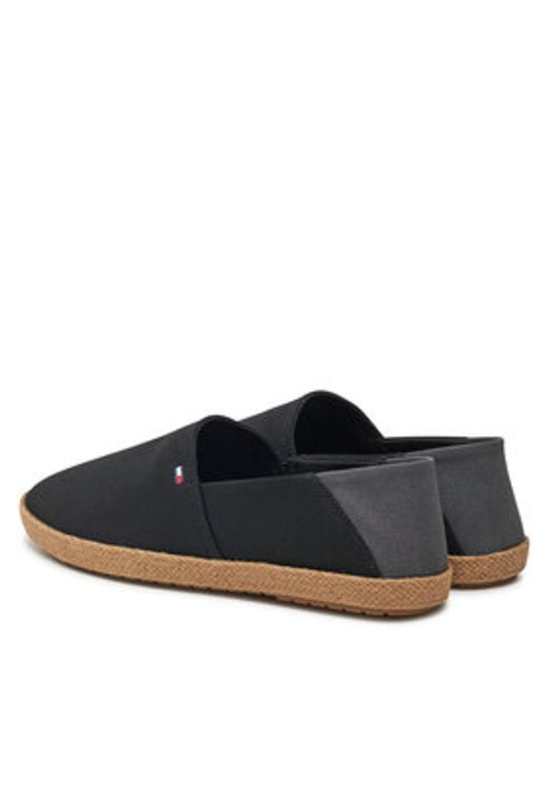 TOMMY HILFIGER - Tommy Hilfiger Espadryle FM0FM05353 Czarny. Kolor: czarny. Materiał: materiał