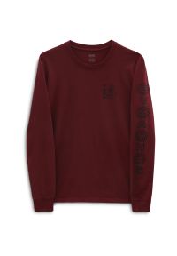 Bluza Vans Flo Rez Wash, Kobiety. Kolor: czerwony. Materiał: bawełna, materiał