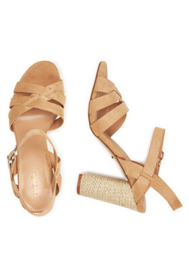 DeeZee Espadryle XFV19008-11 Beżowy. Kolor: beżowy. Materiał: materiał