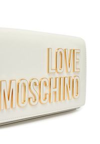 Love Moschino - LOVE MOSCHINO Torebka JC4251PP0OKE110A Biały. Kolor: biały. Materiał: skórzane #4
