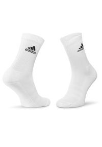 Adidas - adidas Zestaw 3 par wysokich skarpet unisex Cush Crw 3Pp DZ9355 Biały. Kolor: biały. Materiał: materiał #4