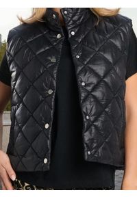 Sinsay - Pikowana kamizelka - czarny. Kolor: czarny #1