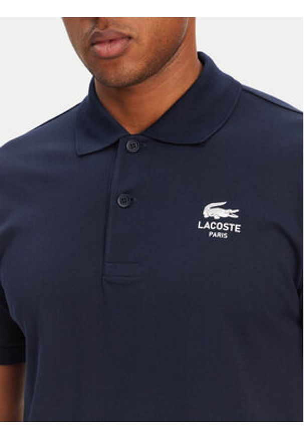 Lacoste Polo PH2723 Granatowy Regular Fit. Typ kołnierza: polo. Kolor: niebieski. Materiał: bawełna