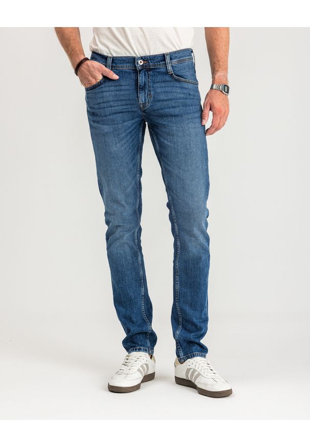 Mustang - MUSTANG OREGON SLIM MĘSKIE SPODNIE JEANSOWE JEANSY DŻINSY DENIM BLUE 1015041 5000 702
