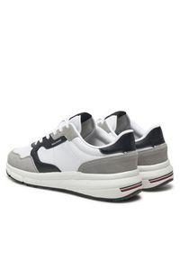 TOMMY HILFIGER - Tommy Hilfiger Sneakersy FM0FM05216 Biały. Kolor: biały. Materiał: skóra, zamsz