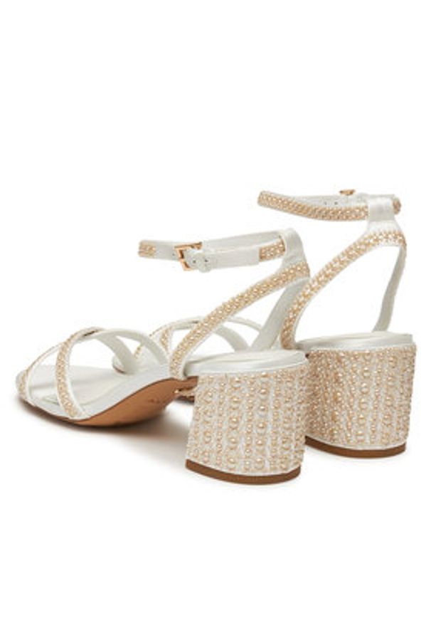 Aldo Sandały Bouclettie 13964895 Biały. Kolor: biały. Materiał: skóra