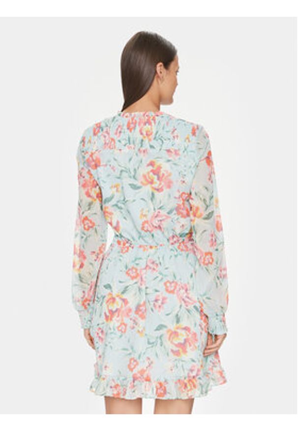 Guess Sukienka codzienna Vanessa W4GK42 WDW82 Błękitny Regular Fit. Okazja: na co dzień. Kolor: niebieski. Materiał: syntetyk. Typ sukienki: proste. Styl: casual