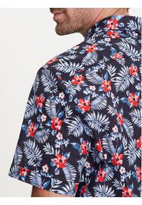 Bugatti Koszula 9450 58333A Granatowy Slim Fit. Kolor: niebieski. Materiał: bawełna #3