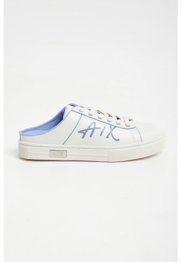 Sneakersy Armani Exchange bez zapięcia, z aplikacjami