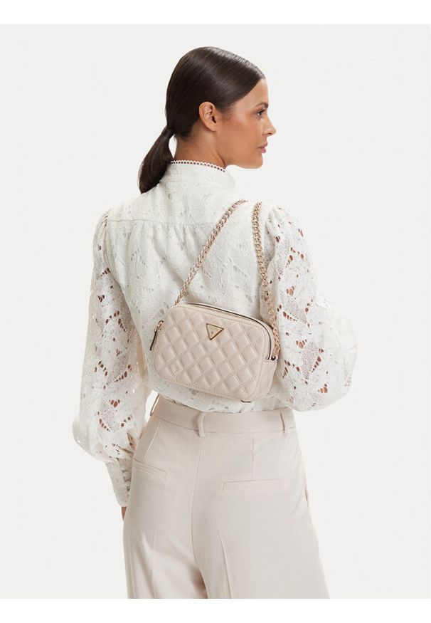 Guess Torebka HWQG96 73140 Kremowy. Kolor: kremowy. Materiał: skórzane