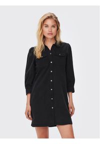 only - ONLY Sukienka jeansowa Felica 15227104 Czarny Regular Fit. Kolor: czarny. Materiał: bawełna #1