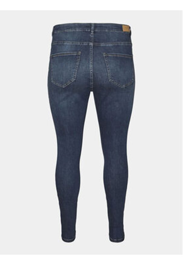 Vero Moda Curve Jeansy Phia 10285012 Granatowy Skinny Fit. Kolor: niebieski