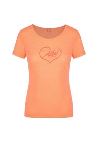 Damska koszulka outdooroowa Kilpi GAROVE-W. Kolor: pomarańczowy, różowy, wielokolorowy