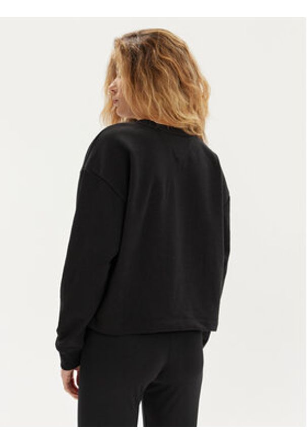 Tommy Jeans Bluza Essential Logo DW0DW18143 Czarny Regular Fit. Kolor: czarny. Materiał: bawełna, syntetyk