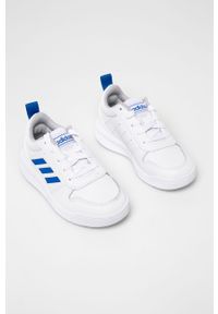 Adidas - adidas - Buty dziecięce Tensaur K. Nosek buta: okrągły. Zapięcie: sznurówki. Kolor: biały. Materiał: syntetyk, materiał, skóra, guma. Szerokość cholewki: normalna #4