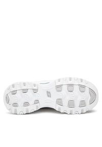 skechers - Skechers Sneakersy Play On 11949/WSL Biały. Kolor: biały. Materiał: skóra #4