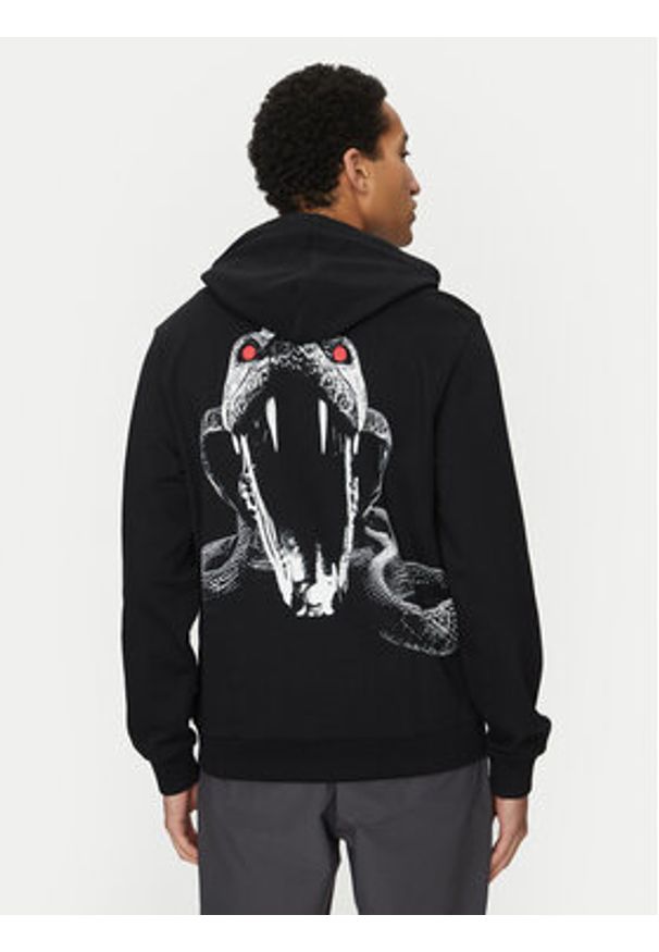 Hugo - HUGO Bluza Dueleyo 50530580 Czarny Regular Fit. Kolor: czarny. Materiał: bawełna