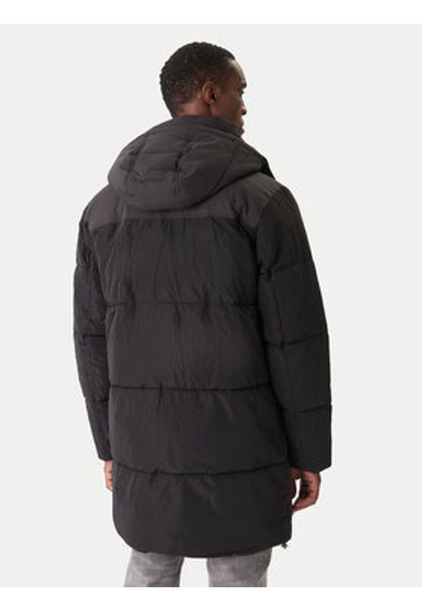 Karl Lagerfeld - KARL LAGERFELD Kurtka zimowa 455001 554501 Czarny Regular Fit. Typ kołnierza: dekolt w karo. Kolor: czarny. Materiał: syntetyk. Sezon: zima