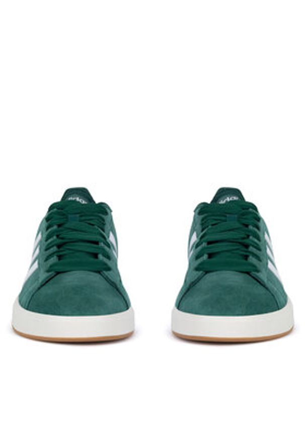 Adidas - adidas Sneakersy GRAND COURT BASE 00S IH6187 Zielony. Kolor: zielony. Materiał: zamsz, skóra