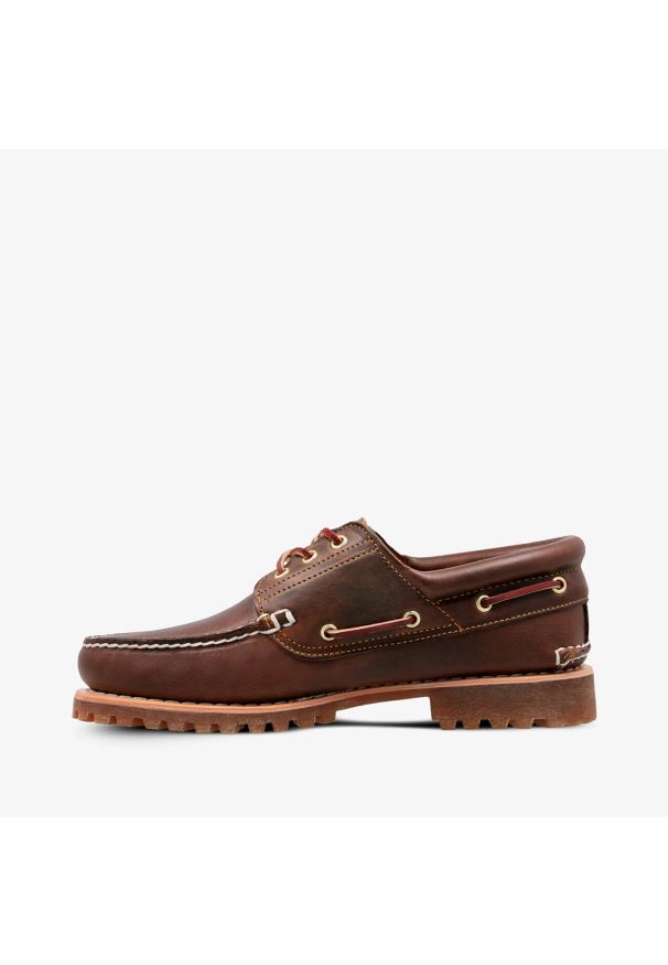 Timberland Authentic BOAT SHOE BROWN Mokasyny męskie. Kolor: brązowy