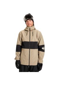 Quiksilver - Kurtka do sportów zimowych techniczna dla Mężczyzn HIGH IN THE HOOD. Kolor: brązowy. Materiał: poliamid, poliester, materiał. Sezon: zima. Sport: narciarstwo #1