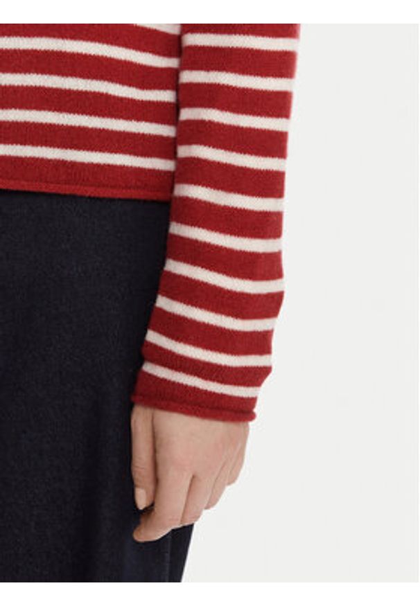 TOMMY HILFIGER - Tommy Hilfiger Sweter WW0WW40264 Czerwony Regular Fit. Kolor: czerwony. Materiał: wełna