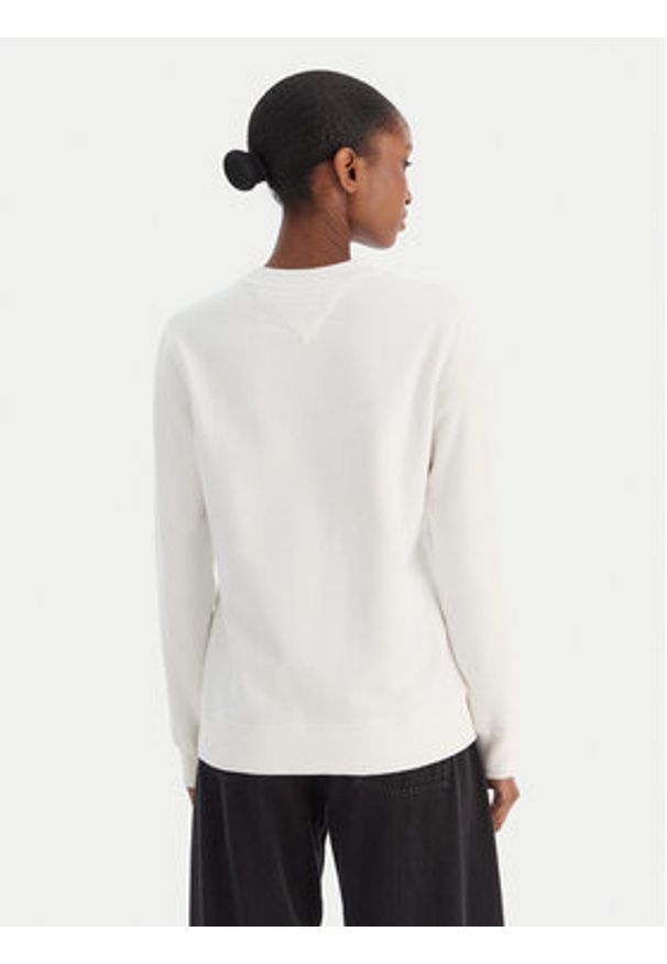 Tommy Jeans Bluza Essential DW0DW21922 Écru Regular Fit. Materiał: bawełna
