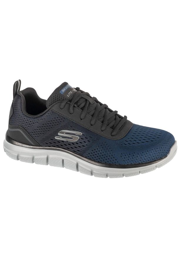skechers - Buty treningowe męskie, Track - Ripkent. Kolor: niebieski