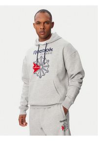 Reebok Bluza Hainrich RK25734CCM Szary jasny Regular Fit. Kolor: szary. Materiał: syntetyk #1