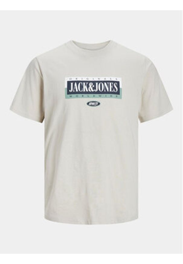 Jack & Jones - Jack&Jones T-Shirt Cobin 12250411 Szary Standard Fit. Kolor: szary. Materiał: bawełna