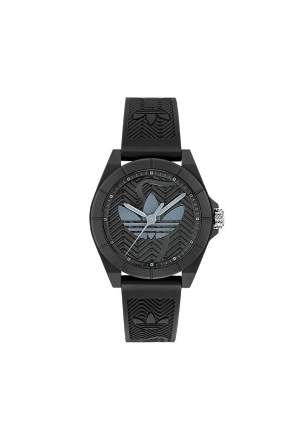 Adidas - adidas Zegarek Project Four AOST25033 Czarny. Kolor: czarny
