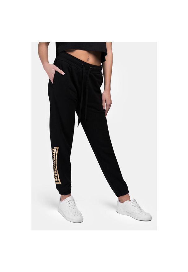 Damskie spodnie dresowe Lonsdale Kerrysdale. Kolor: żółty, czarny, wielokolorowy. Materiał: dresówka