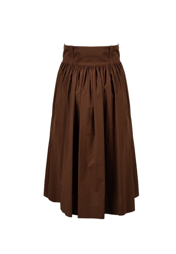 Patrizia Pepe Spódnica | 1G1455/AH74 | Kobieta | Brązowy. Okazja: na co dzień. Kolor: brązowy. Materiał: bawełna. Styl: elegancki, casual