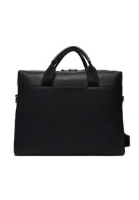 Calvin Klein Torba na laptopa Bold Ck Commuter LV04D3312G Czarny. Kolor: czarny. Materiał: skóra #1