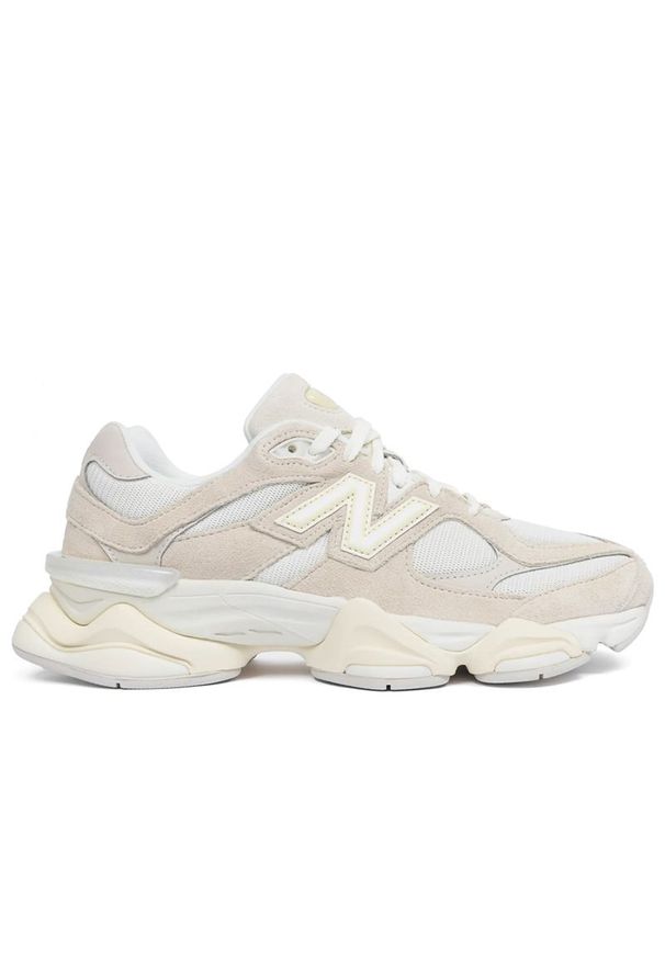 Buty New Balance U9060RSB - beżowe. Okazja: na co dzień. Kolor: beżowy. Materiał: guma, materiał, skóra, syntetyk. Szerokość cholewki: normalna