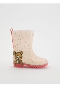 Reserved - Kalosze Bambi - kremowy. Kolor: kremowy. Materiał: guma. Styl: klasyczny #1