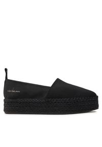 Espadryle Calvin Klein Jeans. Kolor: czarny. Obcas: na platformie