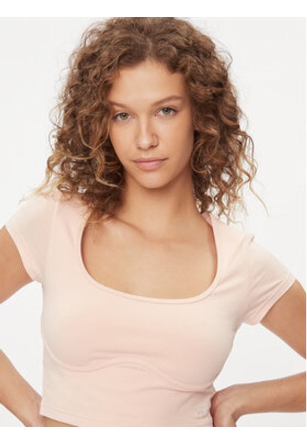 Reebok T-Shirt Essentials IL4644 Różowy Regular Fit. Kolor: różowy. Materiał: bawełna
