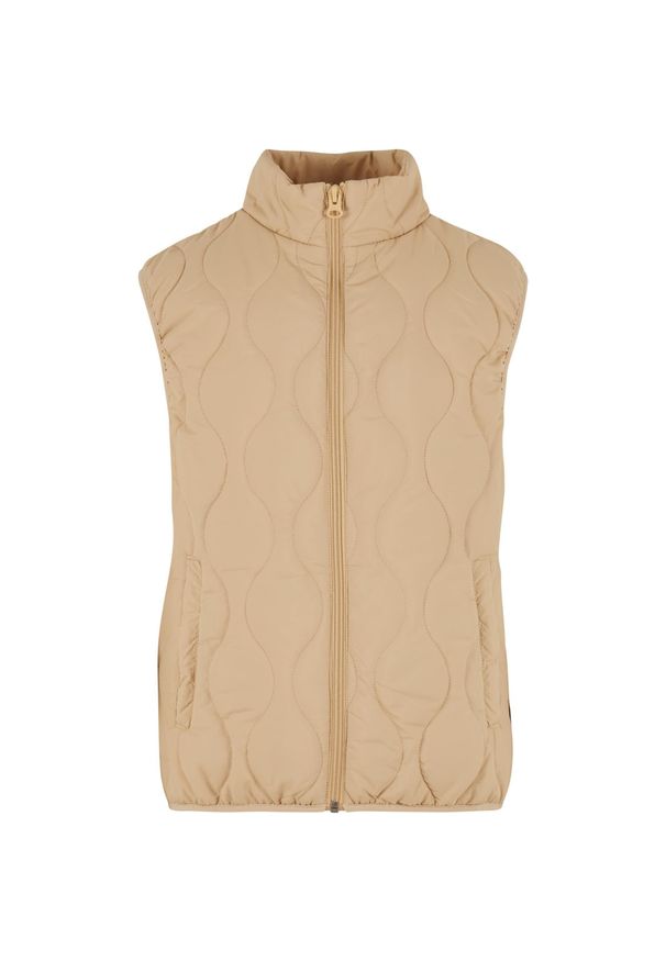 Kurtka puchowa bez rękawów Urban Classics Super Light. Kolor: beżowy. Materiał: puch. Długość rękawa: bez rękawów