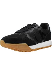 Tenisówki Calvin Klein Model Toothy Runner Bold Kolor Czarny. Kolor: czarny. Materiał: skóra, tkanina